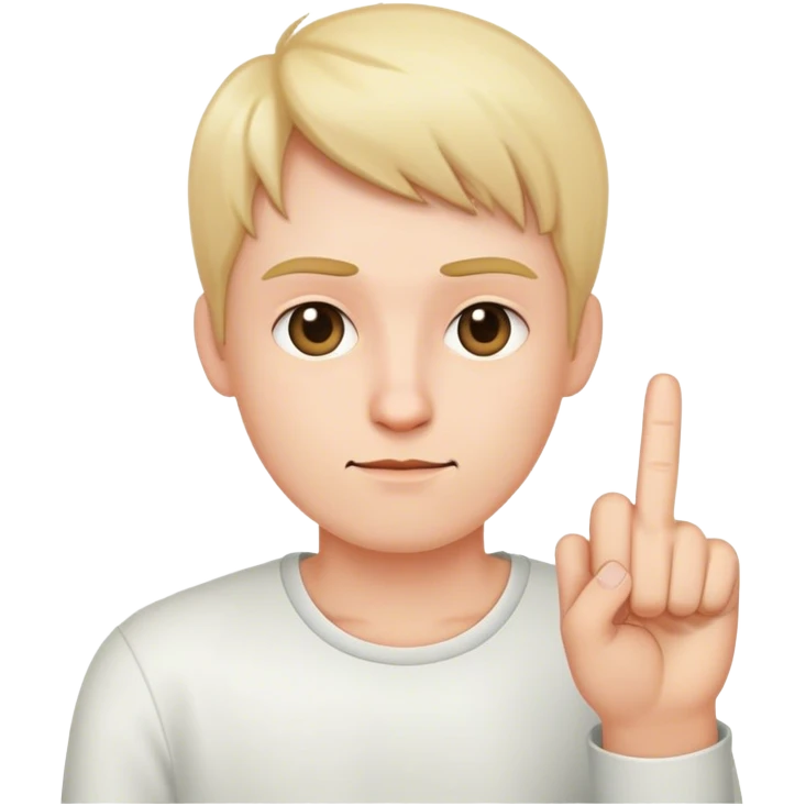 Me using the middle finger emoji