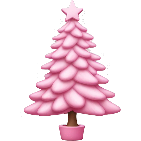 baby pink christmas tree  emoji