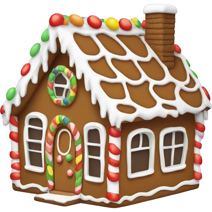 gingerbread house emoji