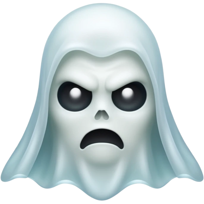 angry ghost emoji
