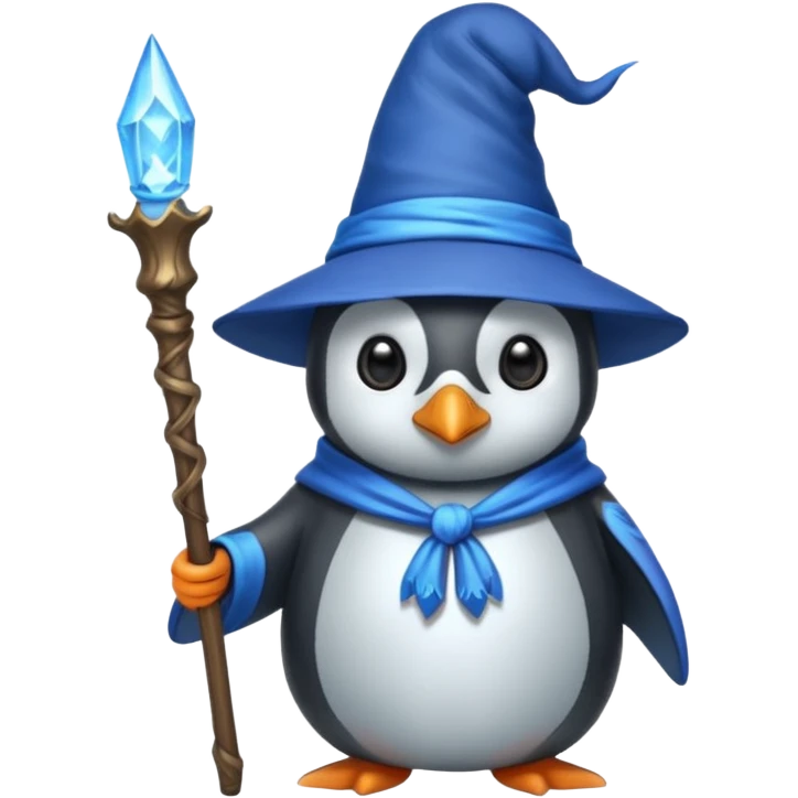 Penguin Wizard emoji
