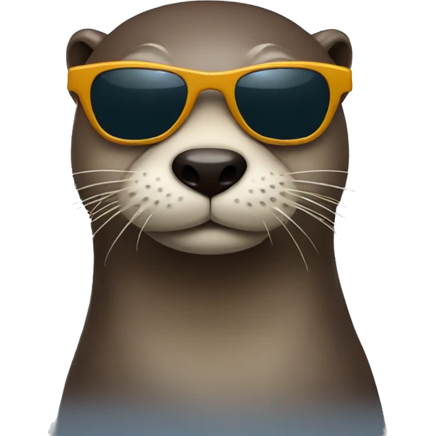 Otter wearing sunglasses  emoji