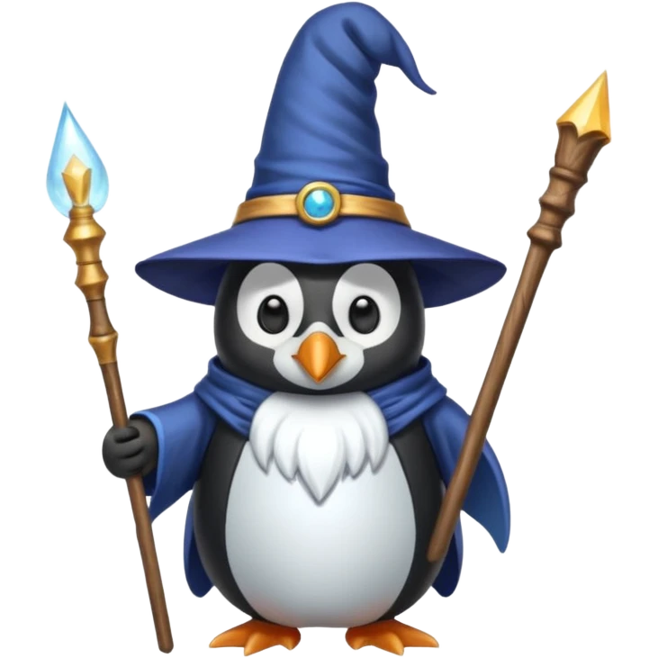 Penguin Wizard emoji