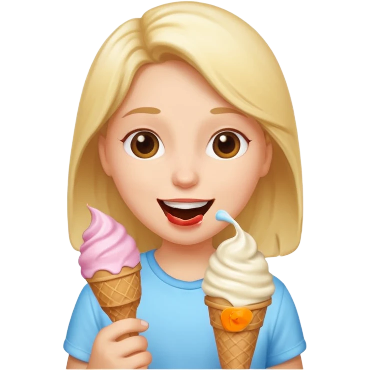 Me eating an ice cream  emoji