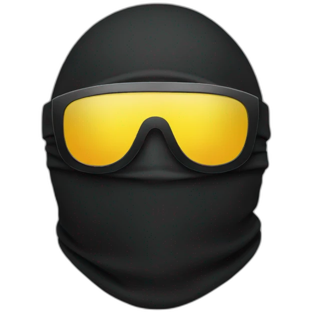 balaclava sunglasses emoji