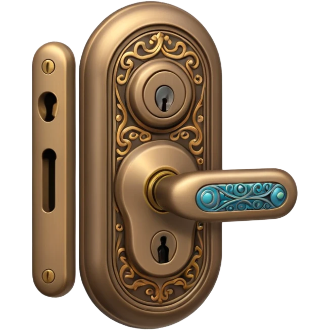 door lock  emoji