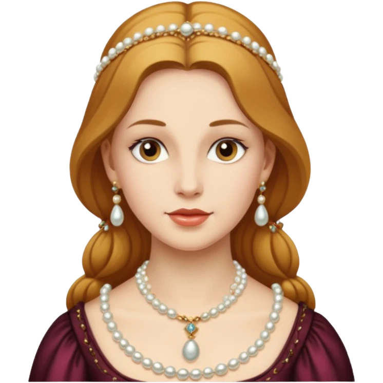  portrait of a Renaissance woman emoji