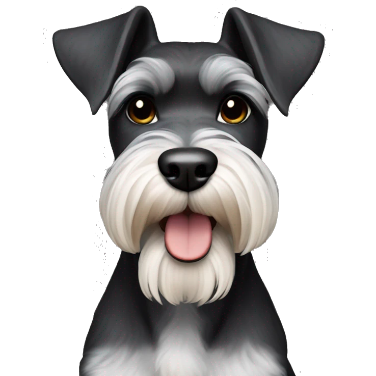 Schnauzer mini black emoji