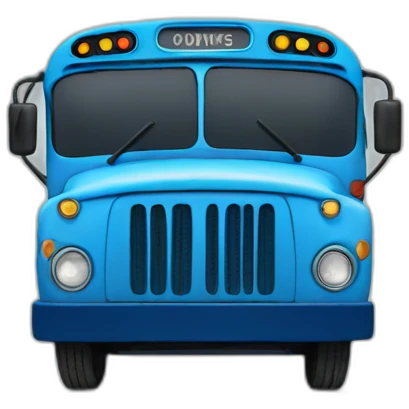 two blue busses emoji