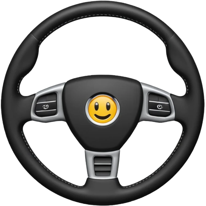 car steering wheel emoji