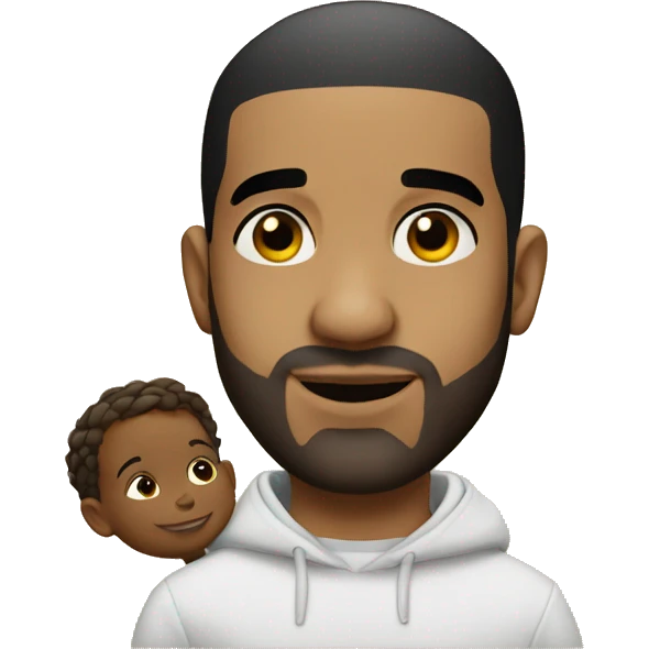 Drake with a little kid emoji
