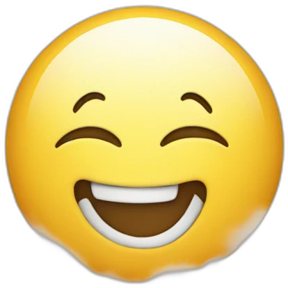 Smile Emoji with word fog emoji