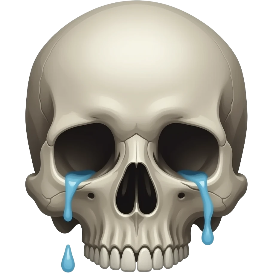 Skull tired emoji
