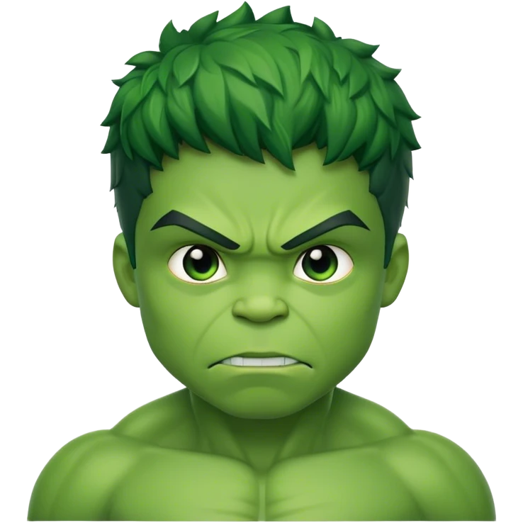 Super hero hulk kid emoji