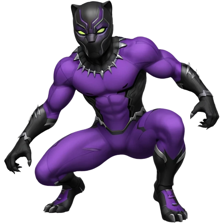 Black panther doing signature move emoji