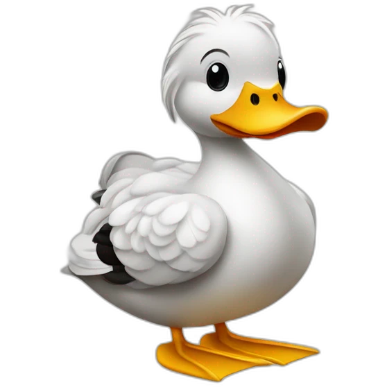 Canard sur zèbre emoji