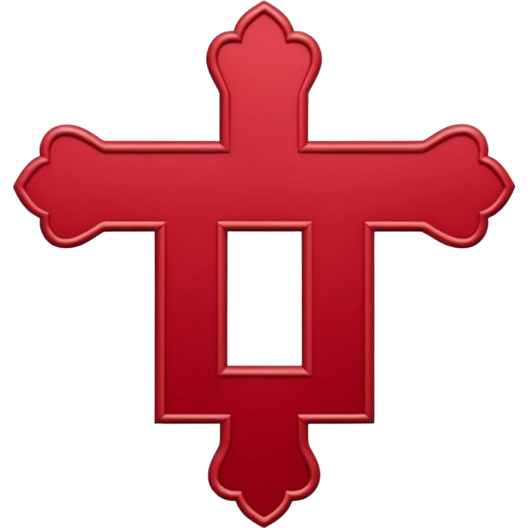 Cruz de borgoña emoji