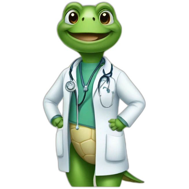 Doctor turtle emoji