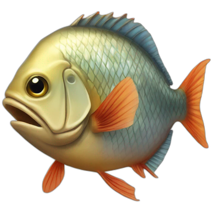 Fish-head-human-body emoji