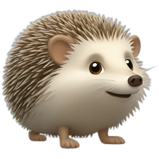 hedgehog in the fog emoji