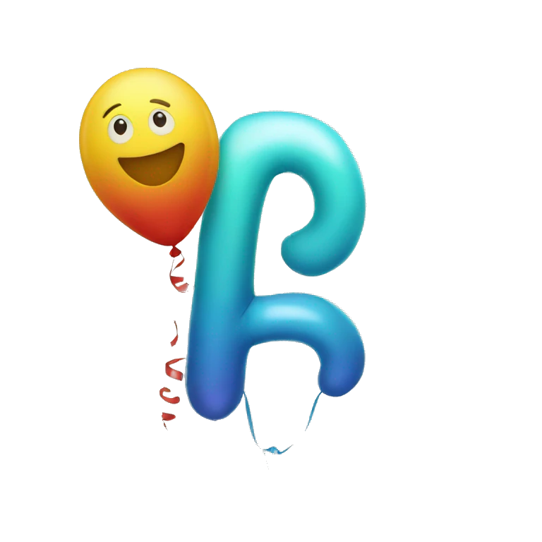 balloon A Letter emoji