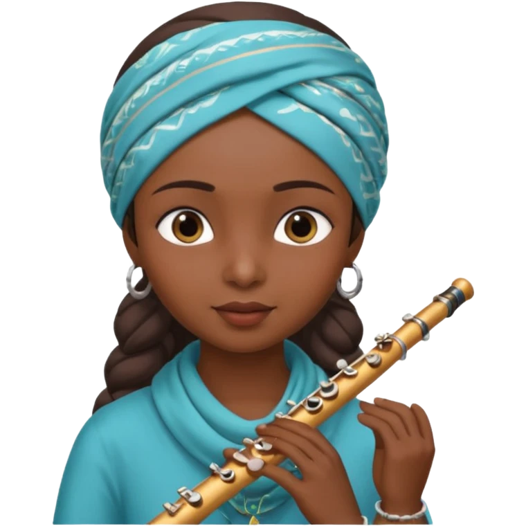Indian Girl With Flute emoji