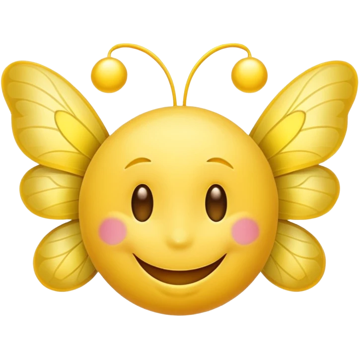Smily original emojiwith fairy wings emoji