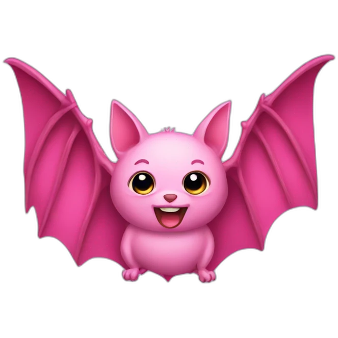 Pink bat emoji