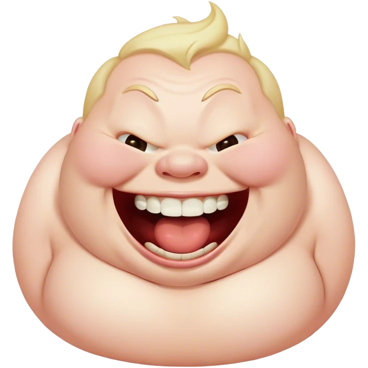 fat dead person laughing hysterically  emoji