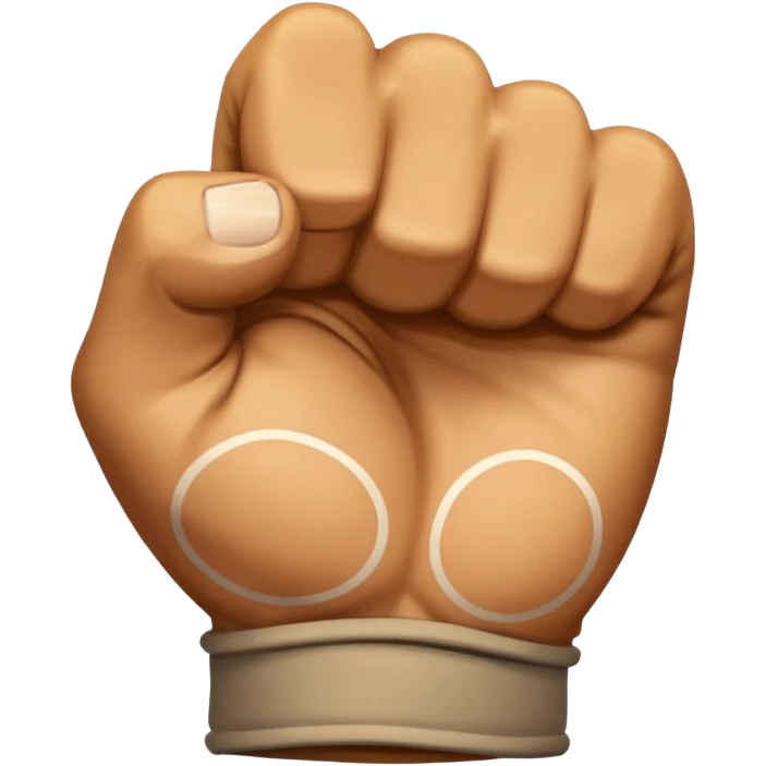 Hold the fist emoji