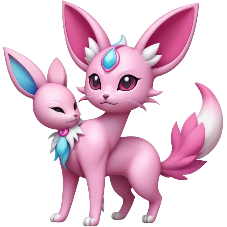 Espeon-Sylveon-Skitty-Fakémon-hybrid-creature (full body)  emoji