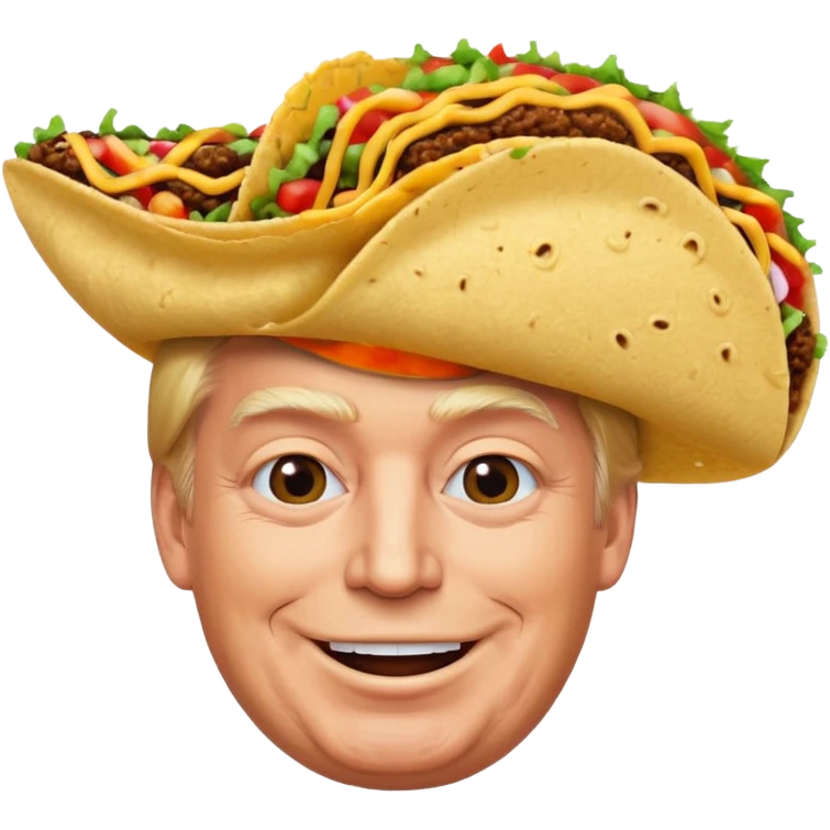 Donald trump taco face emoji