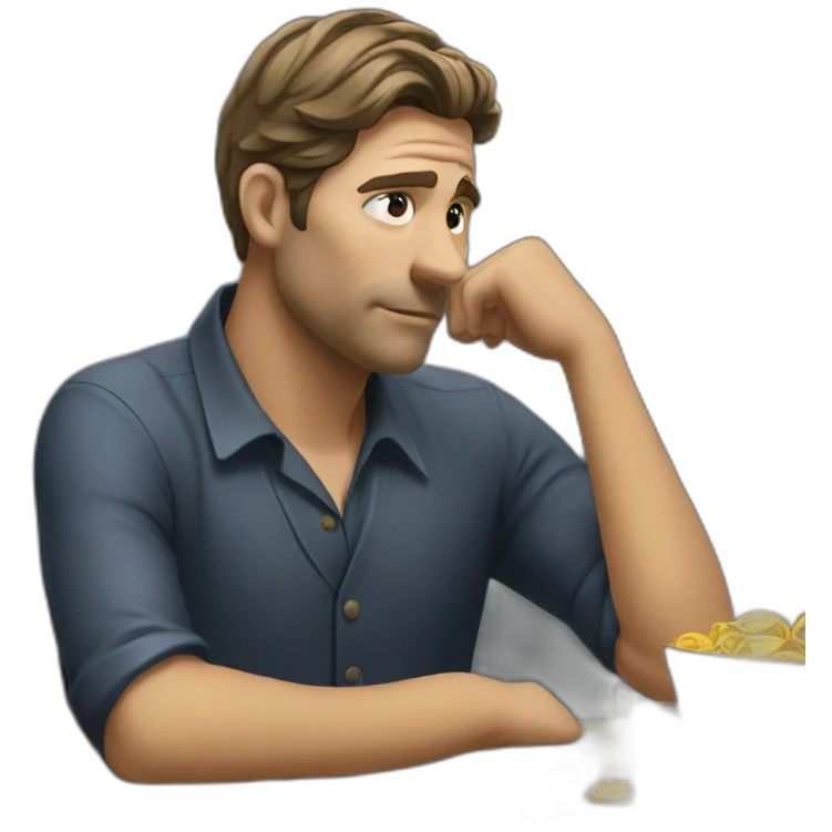 trader thinking emoji