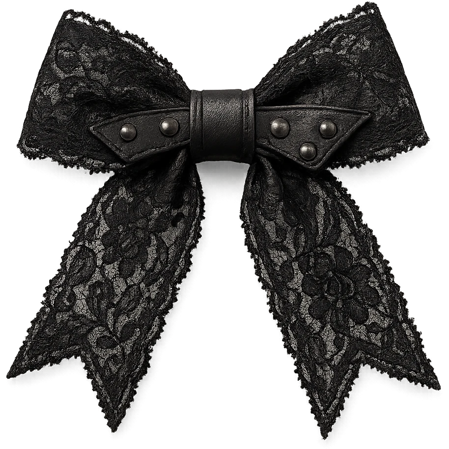 new goth bow, remove background emoji