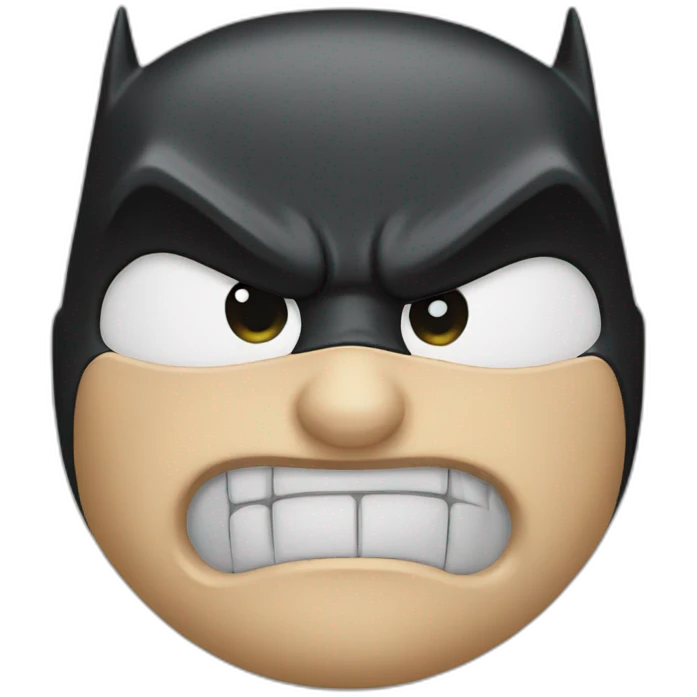 Batman head emoji