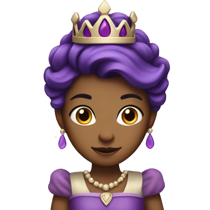 purple princess  emoji
