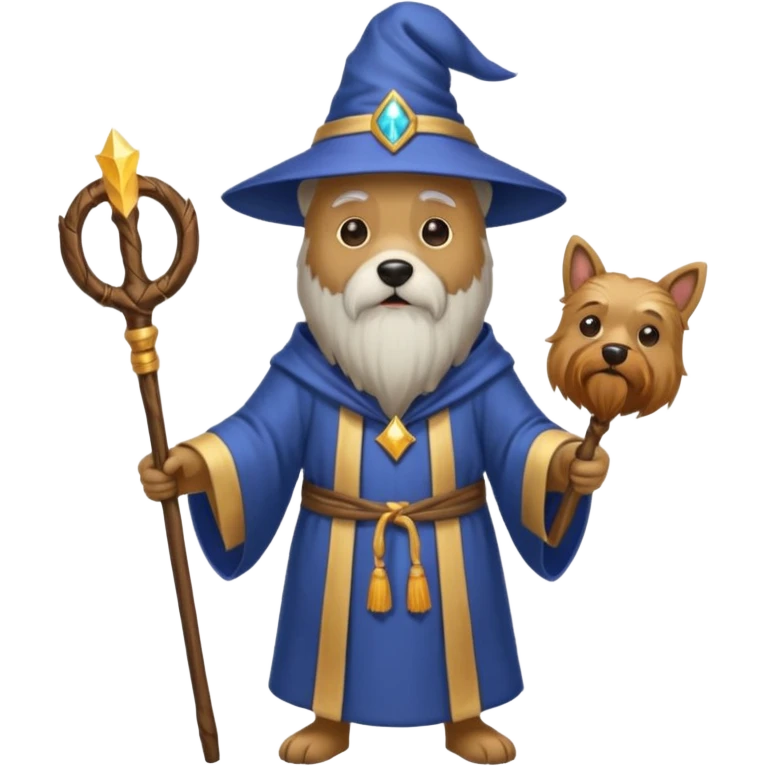 Dog wizard emoji