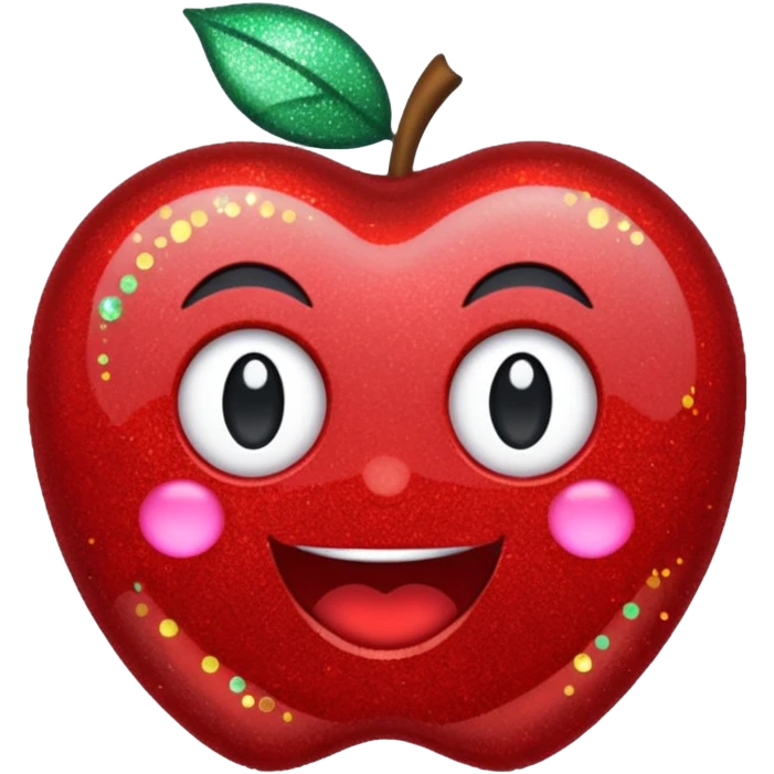 Glitter Raio vermelho emoji