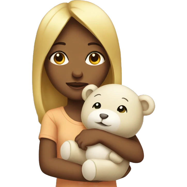 girl with baby plushy emoji