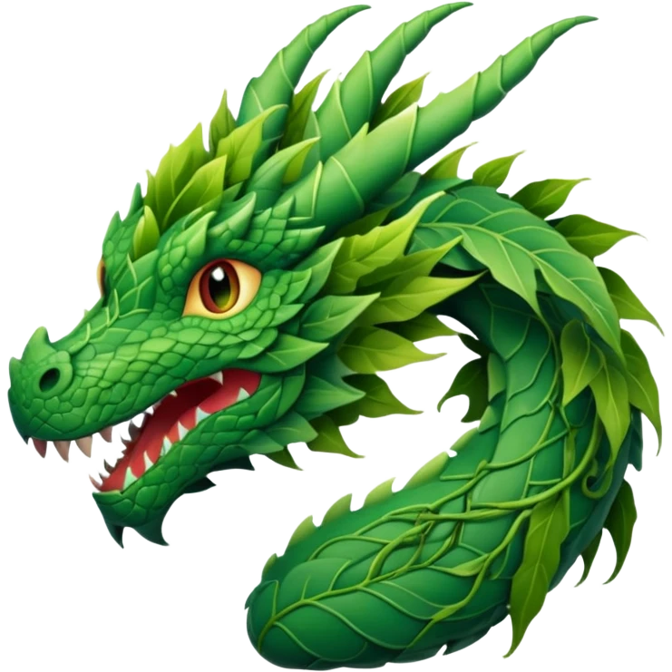 um dragão de plantas  emoji