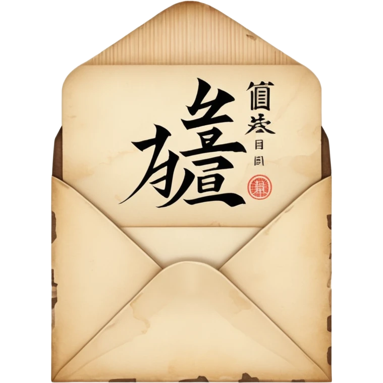An ancient Japanese envelope emoji