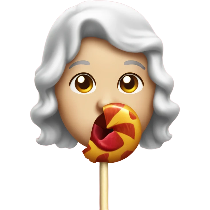Sucking a lollipop  emoji