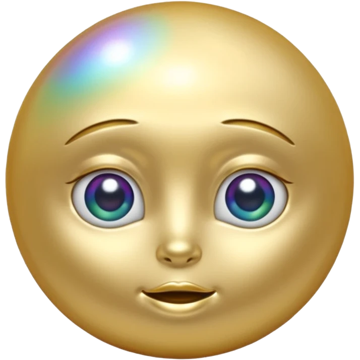 gold pearl emoji