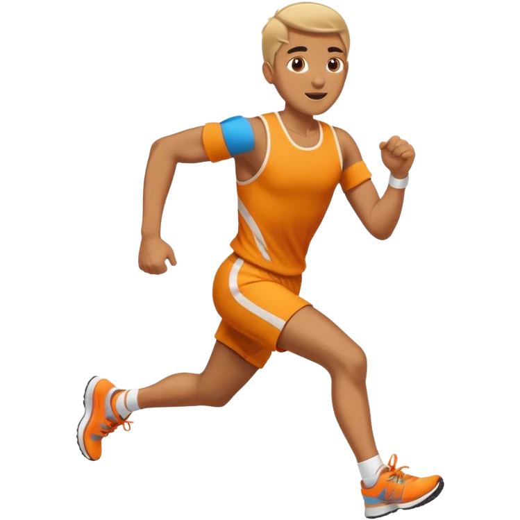 Running with energy emoji