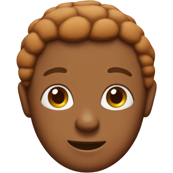 pastel brown gingerbread emoji