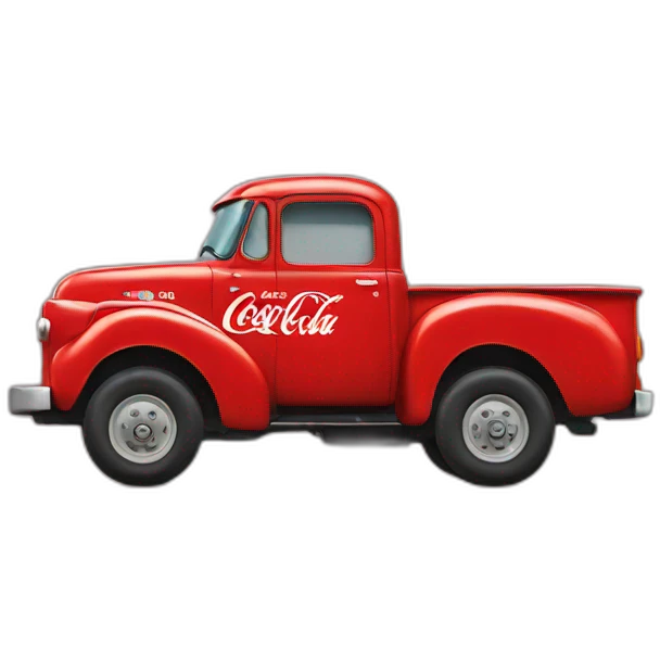 Truck coca cola emoji