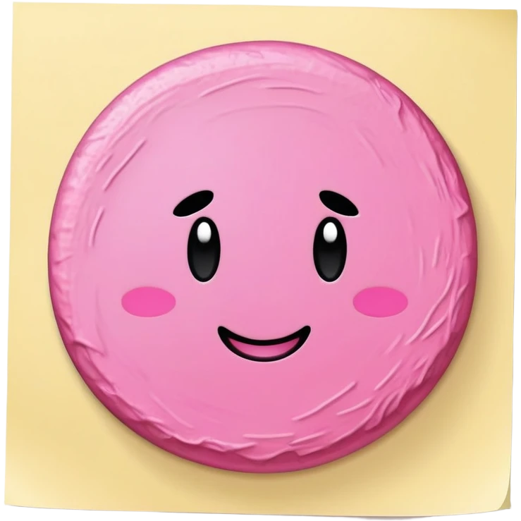 post it note with scribble kirby emoji