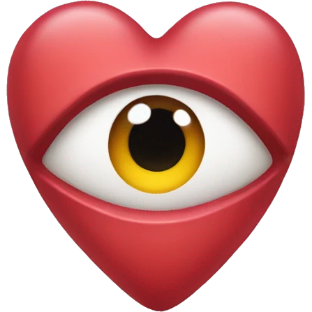 heart with one eye emoji