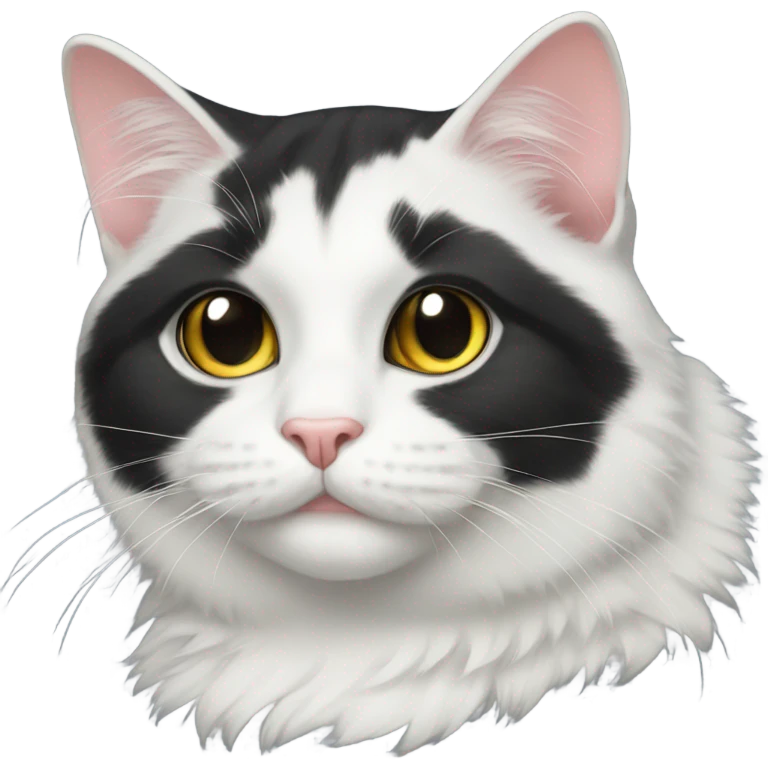 Tuxedo cat emoji