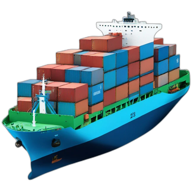 container ship emoji